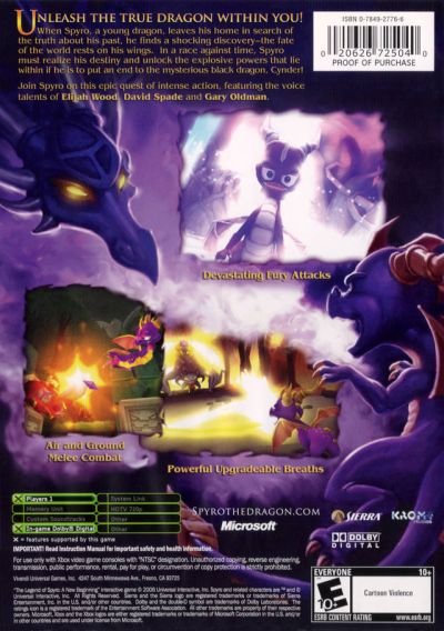 Legend of Spyro, The - A New Beginning (USA)